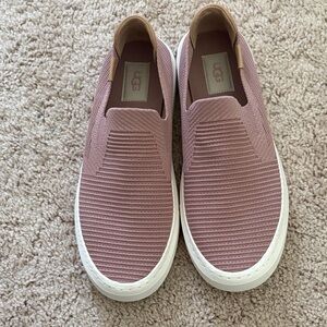 UGG Women's Slip-On Sneakers in Dusty Rose with White Soles